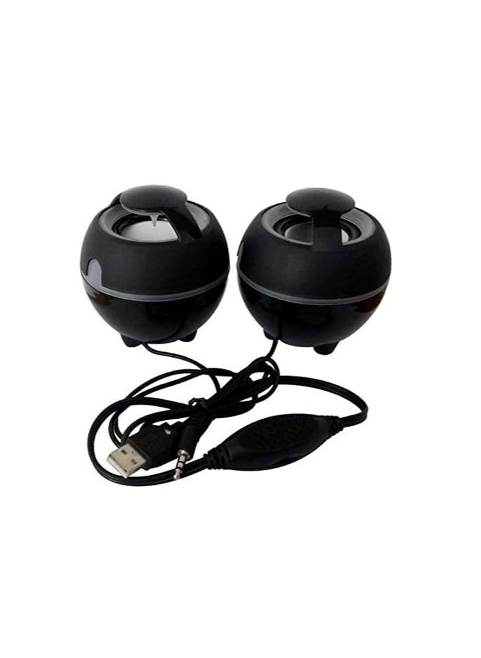 Kisonli - Wired Multimedia Computer Speaker USB 2.0 , Compatible with: PC & Mac - S-999 - Image 1