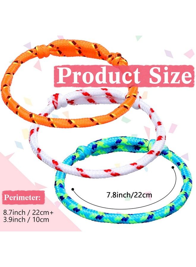 Remerry Friendship Bracelets Rope 168 Bracelets In 8 Assorted Colors Adjustable Bracelets For Kids Neon Rope Woven Friendship Bracelets For Girls And Boys Goody Bag Stuffers Party Favors (Bright Colors) - Image 5