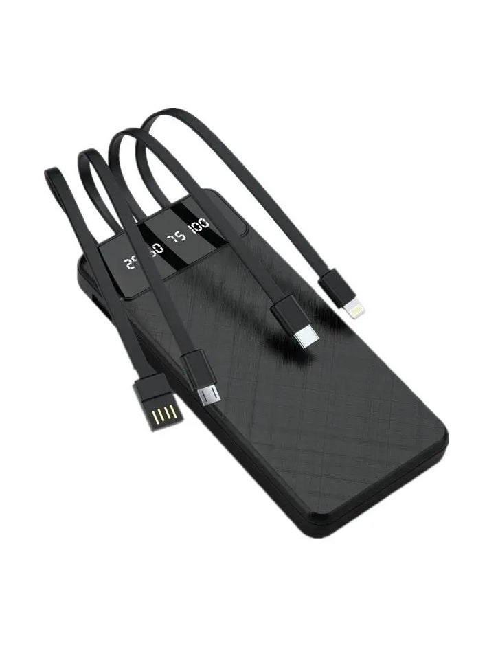 سبيس شوب - باور بانك متعدد الوظائف P700-10000mah مرفق مع 4 كابلات USB - Image 1