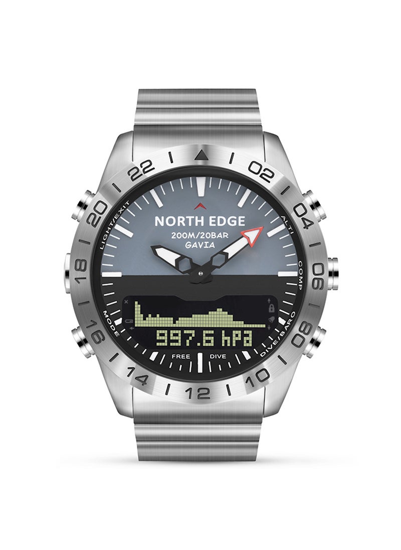 Generic Mens Smart Casual Waterproof Watch GAVIA SILVER GREY 