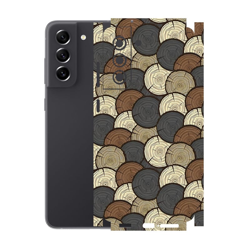 90STETHIX Compatible for Samsung Galaxy S21 FE (5G) Mobile Back Skin Screen Guard Protector (Coverage - Back+Camera+Sides) (Design-6) (232) - Image 1