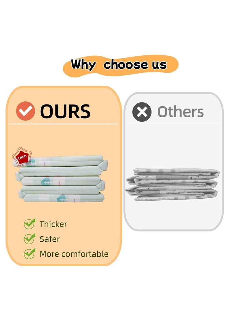 200x180x2CM Thick Baby Play Mat, Colorful Foam Kids Crawling Mat, Large Foldable with Travel Bag,Waterproof and Easy to Clean Double-Sided Baby Rug Mat for Bedroom and Living Room - Image 5