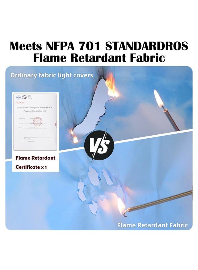 ANGSYLTH 4 Pcs Fluorescent Light Covers - Classroom, Office 4 x 2 Feet Flame Retardant Magnetic Covers for Ceiling Lights Filters (Spring & Forest) - Image 3