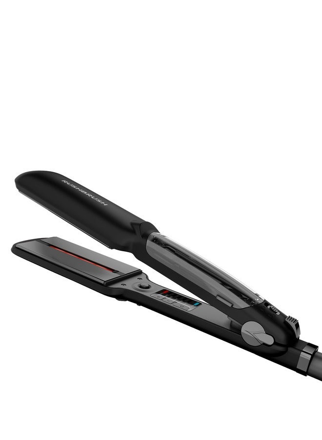 راش براش "مكواة فرد الشعر X6 اسود 235° سيلزيوس ,بخار ,Infared ,اغلاق اتوماتك ,ألواح عريضة من التورمالين سيراميك تقنية الأشعة تحت الحمراء" - Image 3