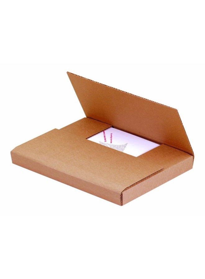 Boxes Fast BFM12102BFK Corrugated Cardboard Easy-Fold Mailers, 12 x 10 1/2 x 2 Inches, Fold Over Mailers, Adjustable Die-Cut Shipping Boxes, Multi-Depth, Large Kraft Mailing Boxes (Pack of 50) - Image 4