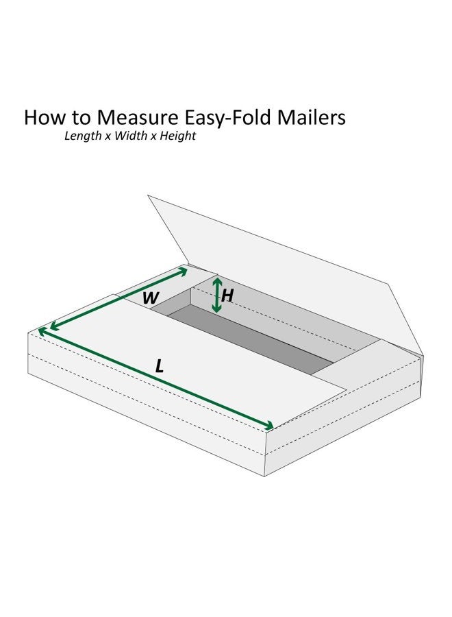 Boxes Fast BFM12102BFK Corrugated Cardboard Easy-Fold Mailers, 12 x 10 1/2 x 2 Inches, Fold Over Mailers, Adjustable Die-Cut Shipping Boxes, Multi-Depth, Large Kraft Mailing Boxes (Pack of 50) - Image 2