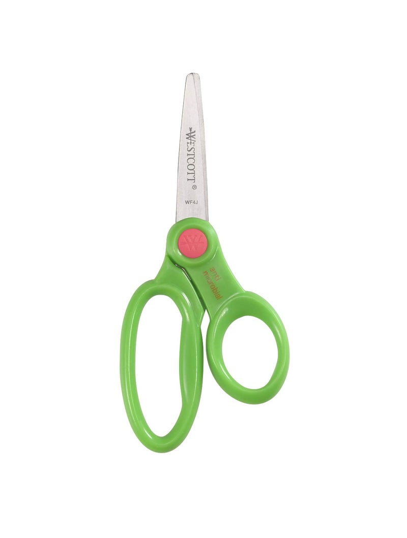 Westcott 5-Inch Pointed Safety Scissors For Kids, Back to School, Classroom Supplies, Assorted, Pack of 12 (14872) - Image 3
