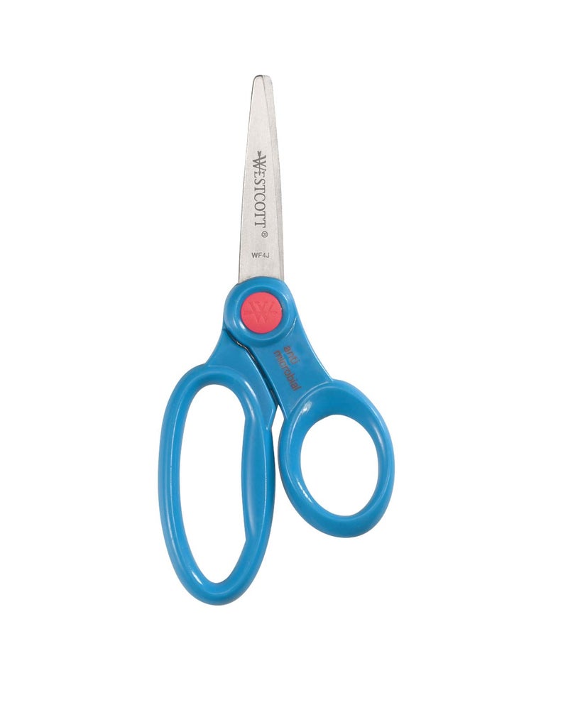 Westcott 5-Inch Pointed Safety Scissors For Kids, Back to School, Classroom Supplies, Assorted, Pack of 12 (14872) - Image 5