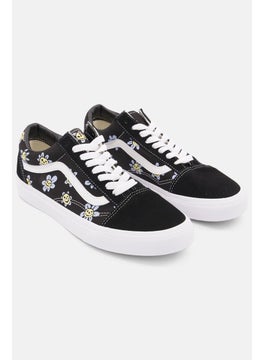 VANS Women Old Skool Lace Up Casual Shoes, Black/White  - Image 1