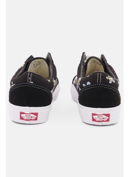 VANS Women Old Skool Lace Up Casual Shoes, Black/White  - Image 2