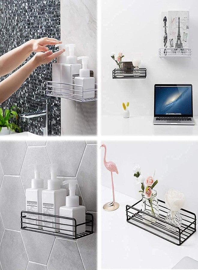 FORKLS Multipurpose Wall Mount Metal Bathroom Shelf & Storage Rack | Rust-Resistant Metal Shelf with High-Strength Adhesive Sticker | No-Drill Installation | Space-Saving Organizer for Bathroom & Home - Image 5