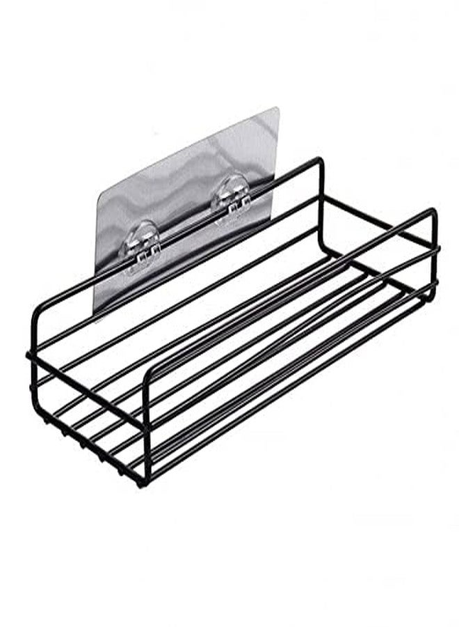 FORKLS Multipurpose Wall Mount Metal Bathroom Shelf & Storage Rack | Rust-Resistant Metal Shelf with High-Strength Adhesive Sticker | No-Drill Installation | Space-Saving Organizer for Bathroom & Home - Image 1