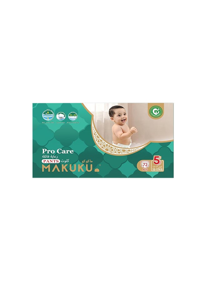 Makuku Pro Care Pants Diapers - Size 5 (12-17kg) | 12-17months | 72 Pieces - Image 1
