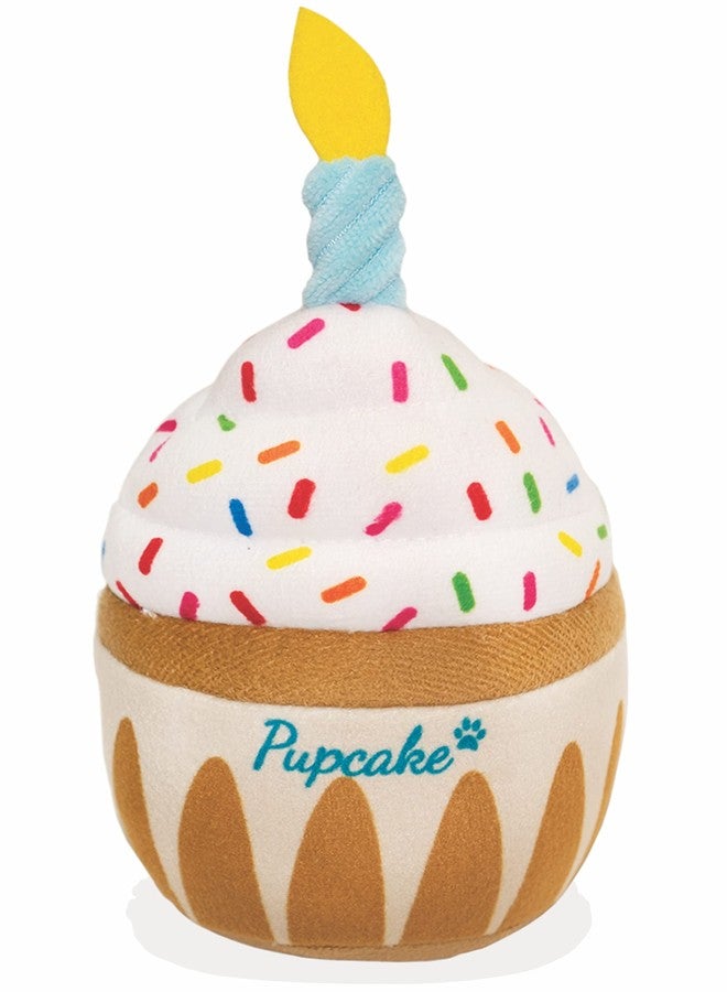 Nestpark Dog Birthday Toy - Pup Cake Puppy Cupcake Plush Squeak and Crinkle Gift - Image 1