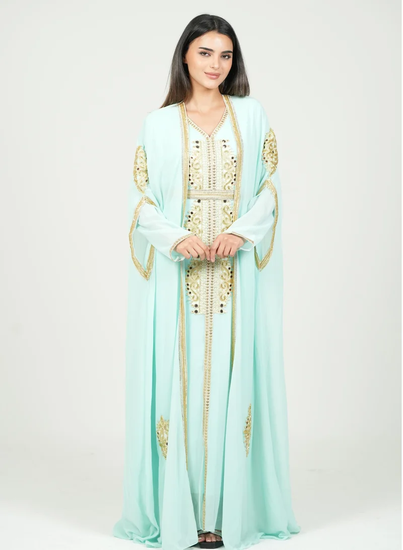 AL BENT AL SHARQIEH embroidered kaftan dress jalabia