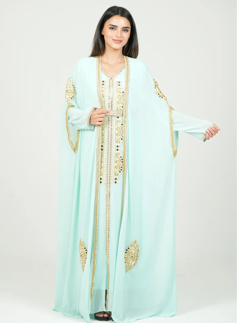 AL BENT AL SHARQIEH embroidered kaftan dress jalabia