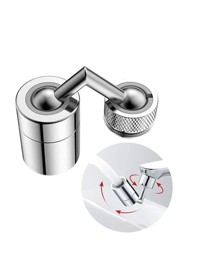 Kitchen Tap Head Faucet Splash Proof Faucet Extender Water Filters Nozzle 720° Rotatable Water Universal Splash Filter Faucet Anti-Splash Four-Layer Mesh Filter - Image 1