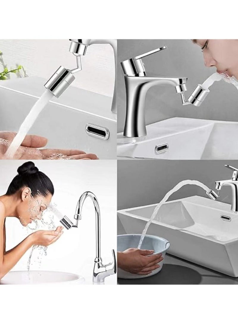 Kitchen Tap Head Faucet Splash Proof Faucet Extender Water Filters Nozzle 720° Rotatable Water Universal Splash Filter Faucet Anti-Splash Four-Layer Mesh Filter - Image 5