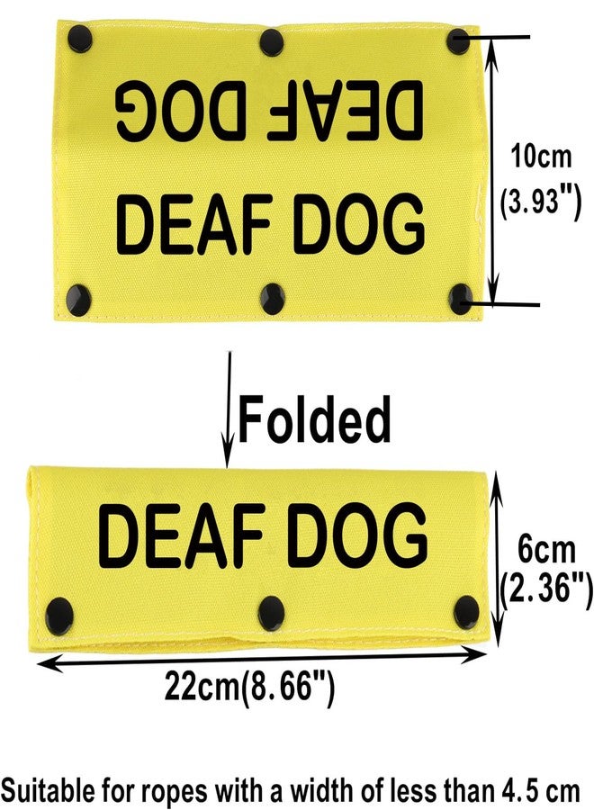 BLUPARK YE Hearing Impairment Sleeve for Deaf Dog - Dog Leash Wrap with Alert ID Patch & Tag - Pet Birthday Gift - Image 2