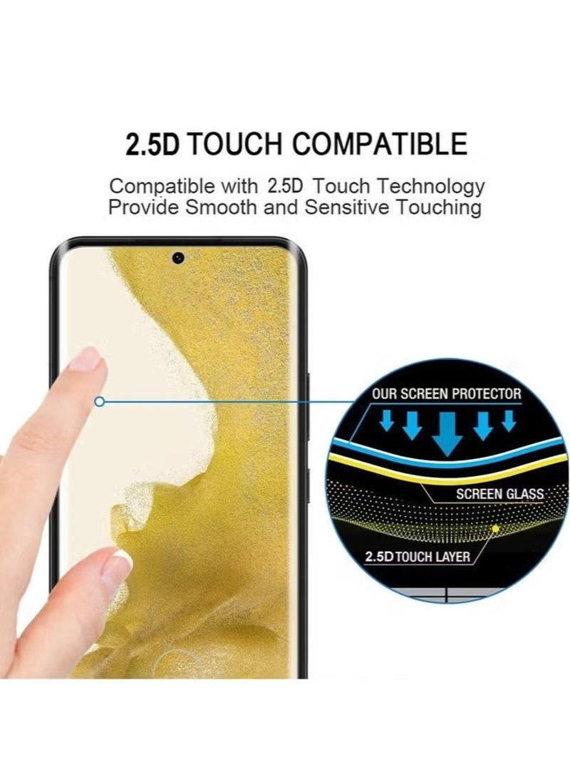 erorex Tempered Glass Screen Protector for Galaxy S23 Plus 5G with 2.5D Touch Compatibility and Scratch Resistance - Image 2