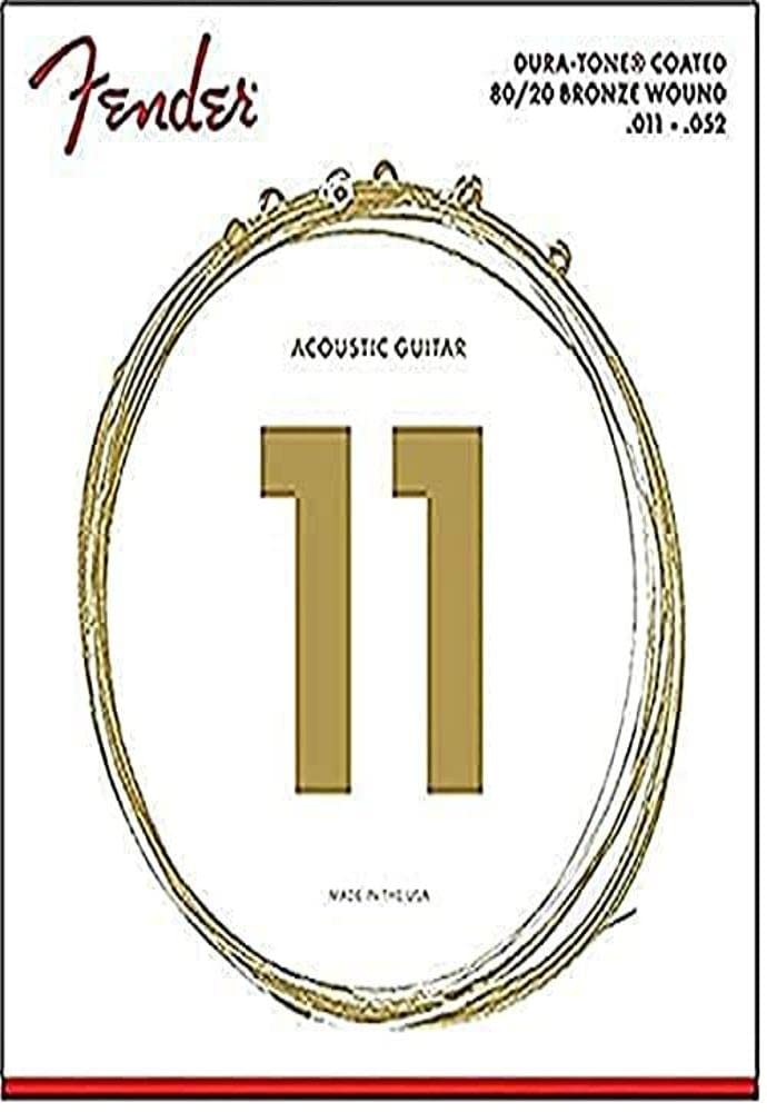 Fender Dura-Tone Coated 80/20 Bronze Acoustic Guitar Strings, 880CL .011-.052 - Image 4