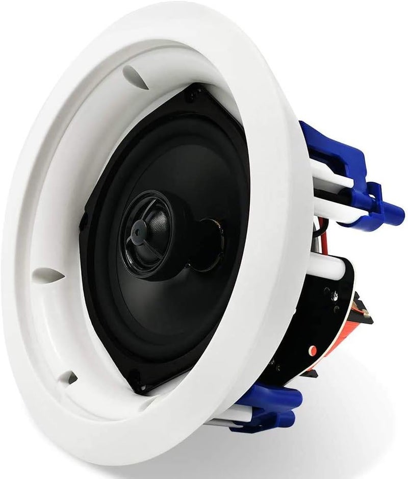 Herdio 5.25 Inches 300 Watts Round Bluetooth Ceiling Speakers 2 Way Flush Mount Sound Bathroom Speaker For Bedroom Home Living Room - Image 4