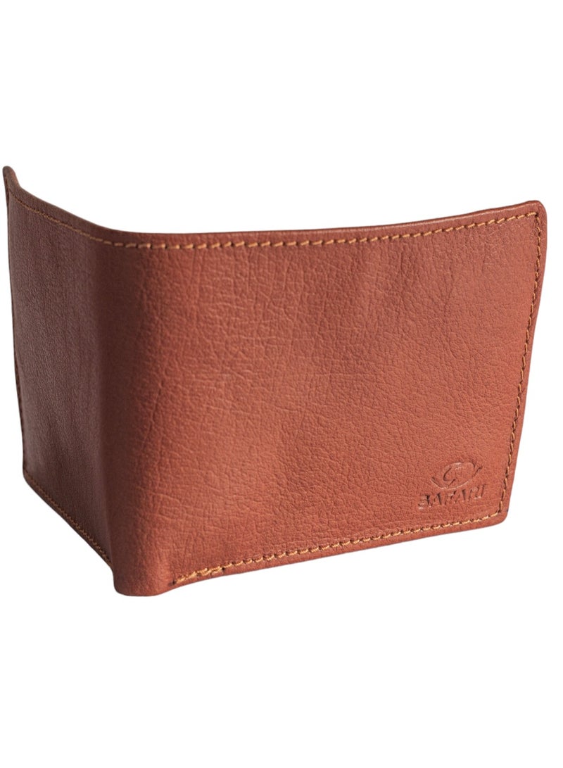 Wallet Men(sa 117) Leather Bifold Mens Wallet For Holder 2 ID Window 14 Card Holders with Box - Image 2