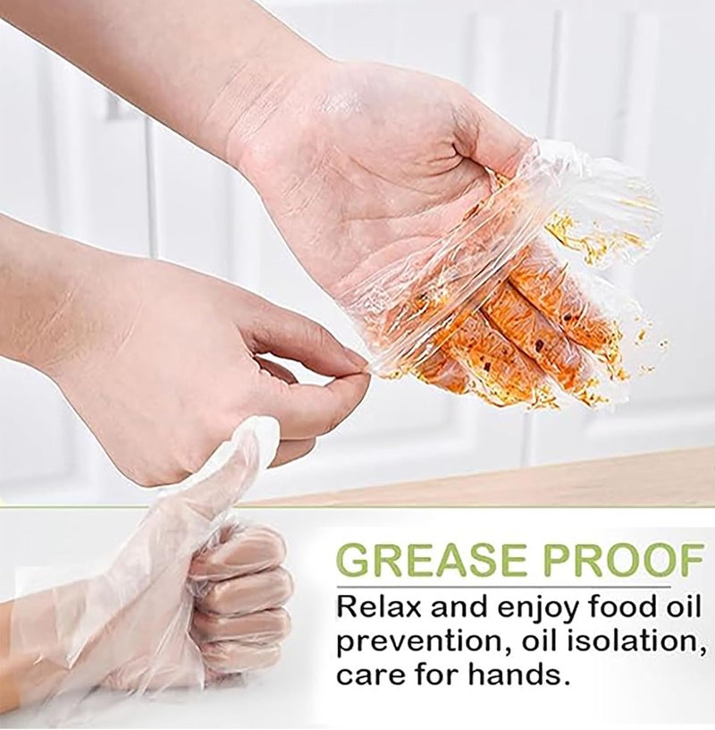 ToolHouse 200PCS Disposable Gloves, Disposable Food Gloves for Everyday Use, Suitable for Cleaning, Cooking, Food Handling, Salon and Crafts - Image 3