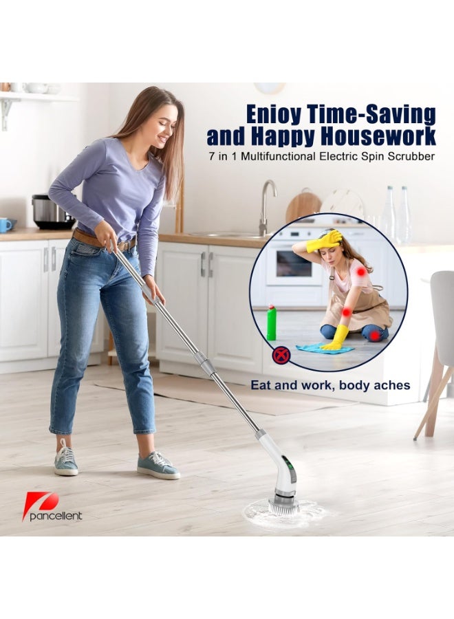فرشاة تنظيف كهربائية متعددة الوظائف 7 في 1 – تنظيف سهل وفعال لجميع الأسطح - Image 2