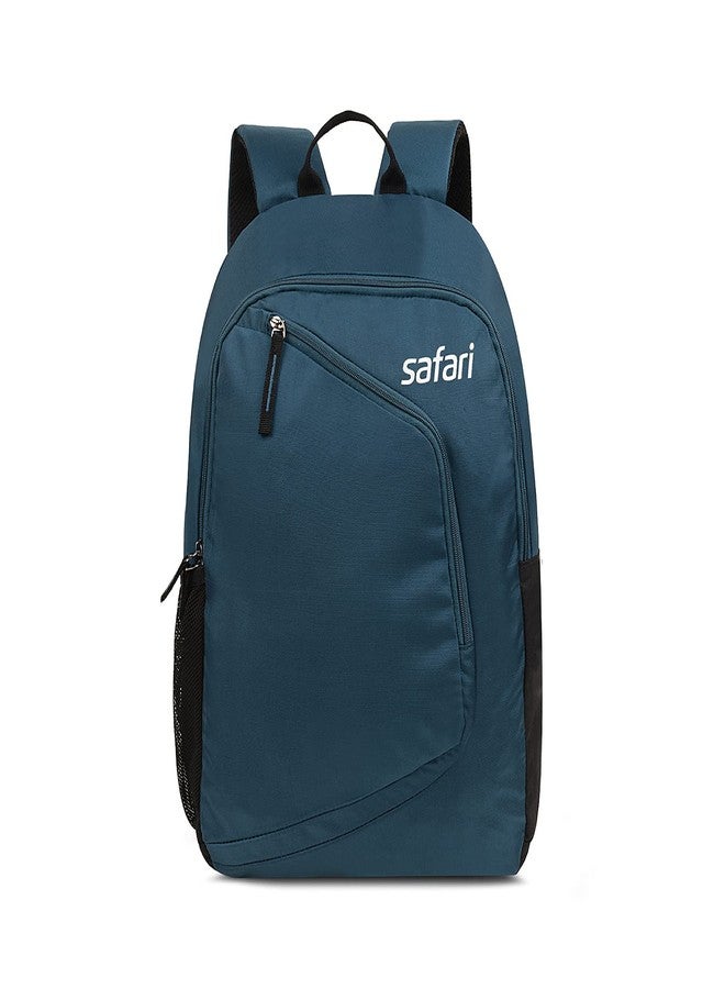 Safari Hexa 21 Ltrs Small Standard 3 Compartment Backpack | Water Resistant- Blue - Image 1