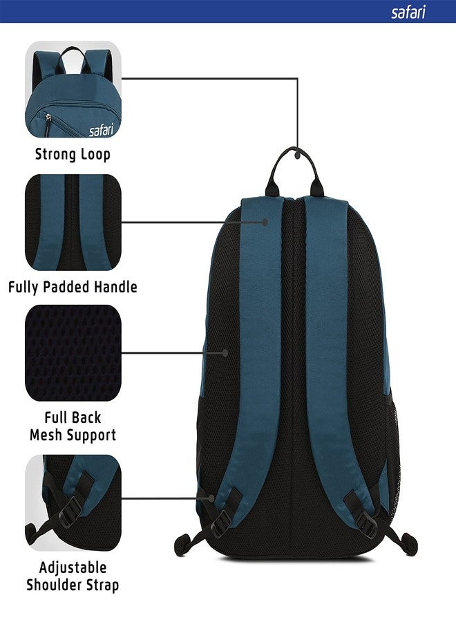 Safari Hexa 21 Ltrs Small Standard 3 Compartment Backpack | Water Resistant- Blue - Image 5