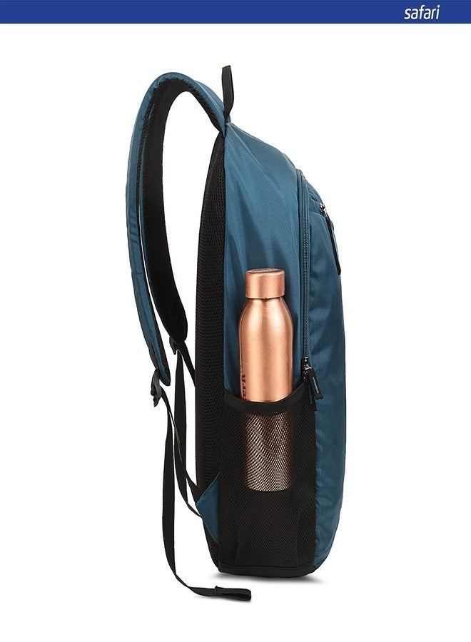 Safari Hexa 21 Ltrs Small Standard 3 Compartment Backpack | Water Resistant- Blue - Image 3