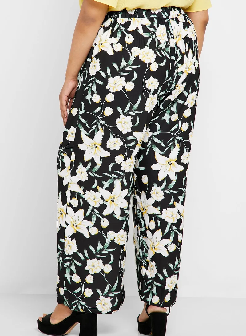 dp curve Lily Print Palazzo Pants