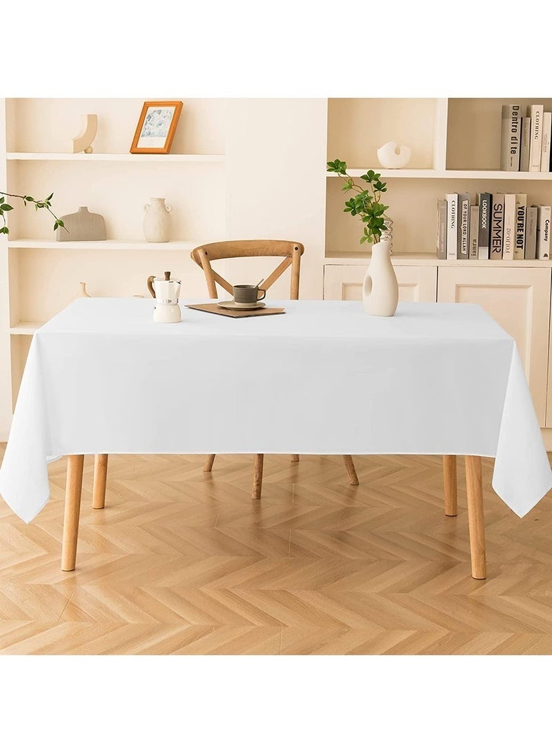 4 Pack Disposable Tablecloths Plastic Rectangle Table Cloth Waterproof Decorative Table Cover for BBQ Party Wedding Indoor or Outdoor Use - Image 5