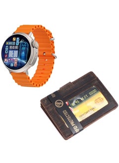 Mi techo FT42  1.6 Inch AMOLED Display Ultra Smart Watch and WA04 Genuine Leather Wallet Combo  - Image 1