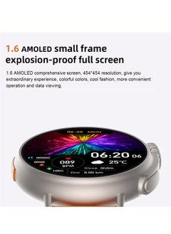 Mi techo FT42  1.6 Inch AMOLED Display Ultra Smart Watch and WA04 Genuine Leather Wallet Combo  - Image 5