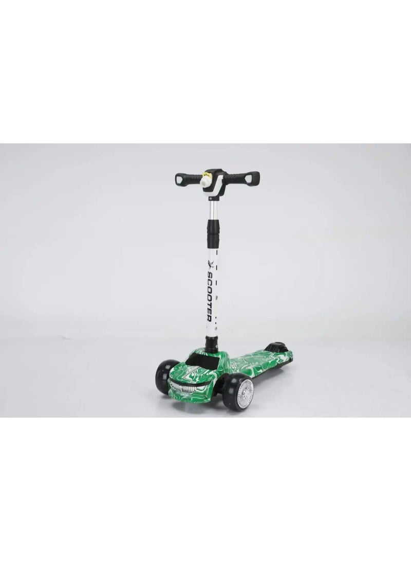 سكوتر اسكوتر أطفال لوكس على شكل عربية – خامة قوية وجودة عالية - Image 2