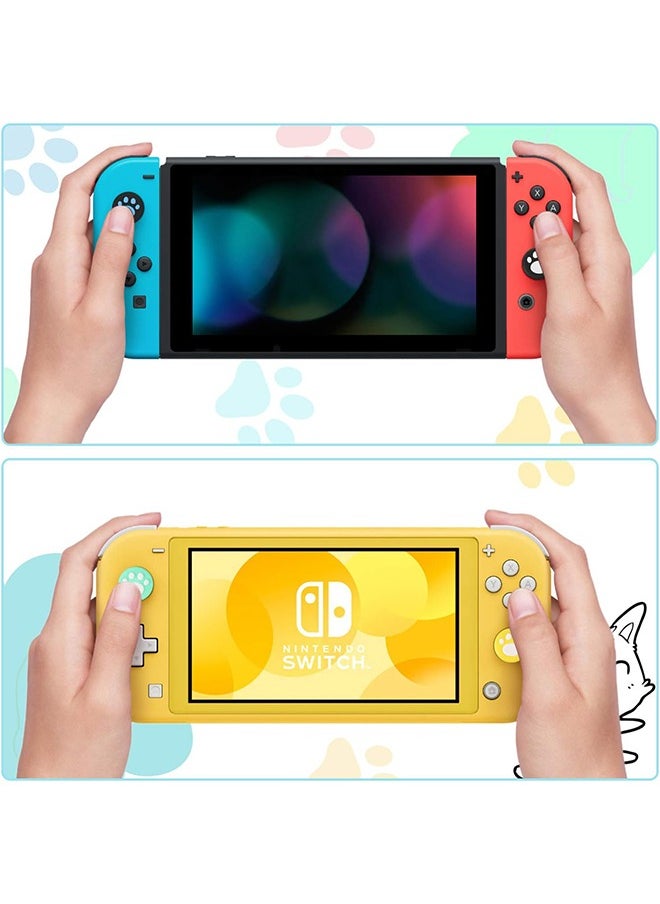 HY - 28 Pieces Replacement Cute Cat Claw Design Thumb Grip Caps Thumb Grips Analog Stick Cover Joystick Cap Soft Silicone Cover Compatible with Nintendo Switch, Switch Lite and Joy Con Controller - Image 1