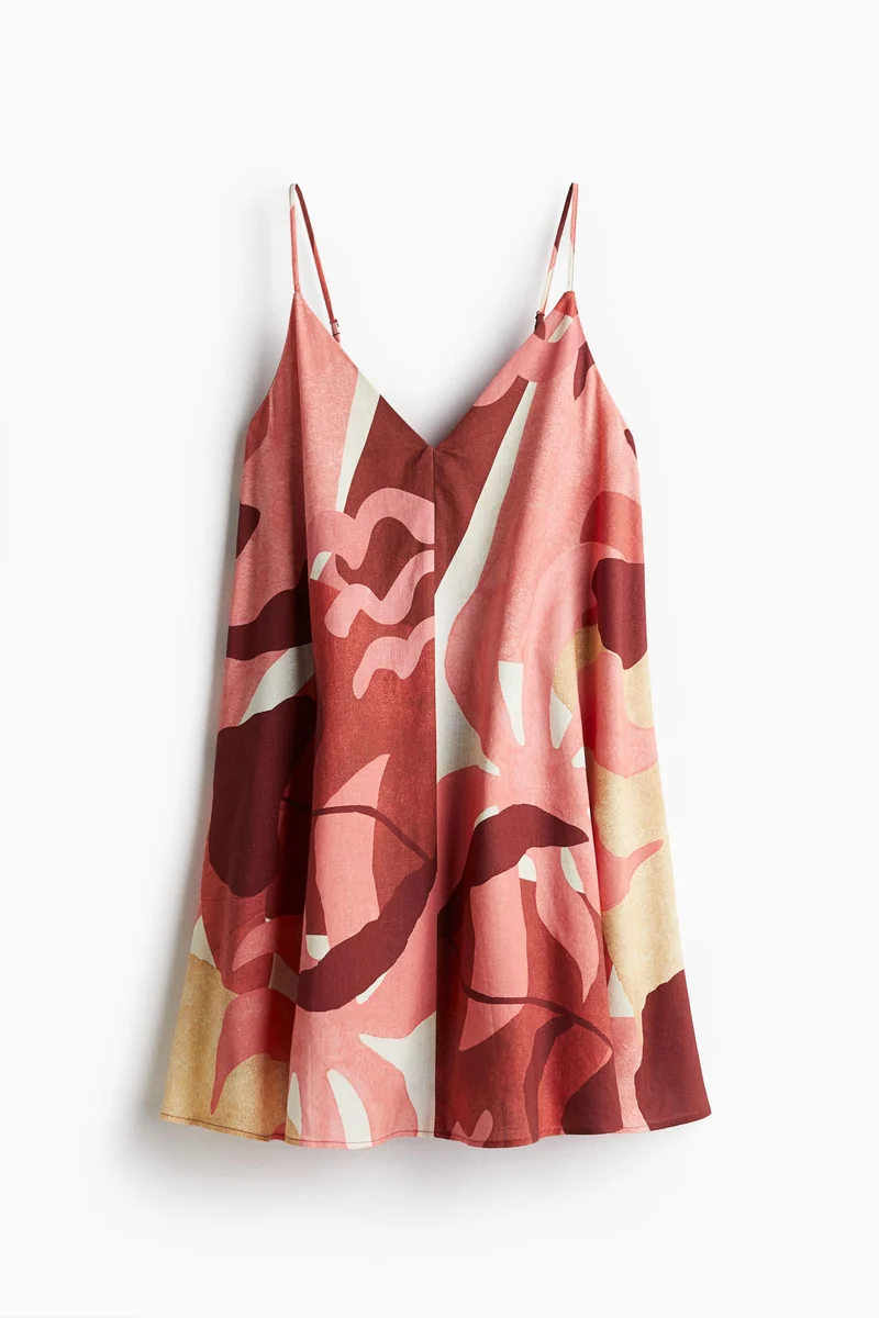 H&M Linen-blend mini dress