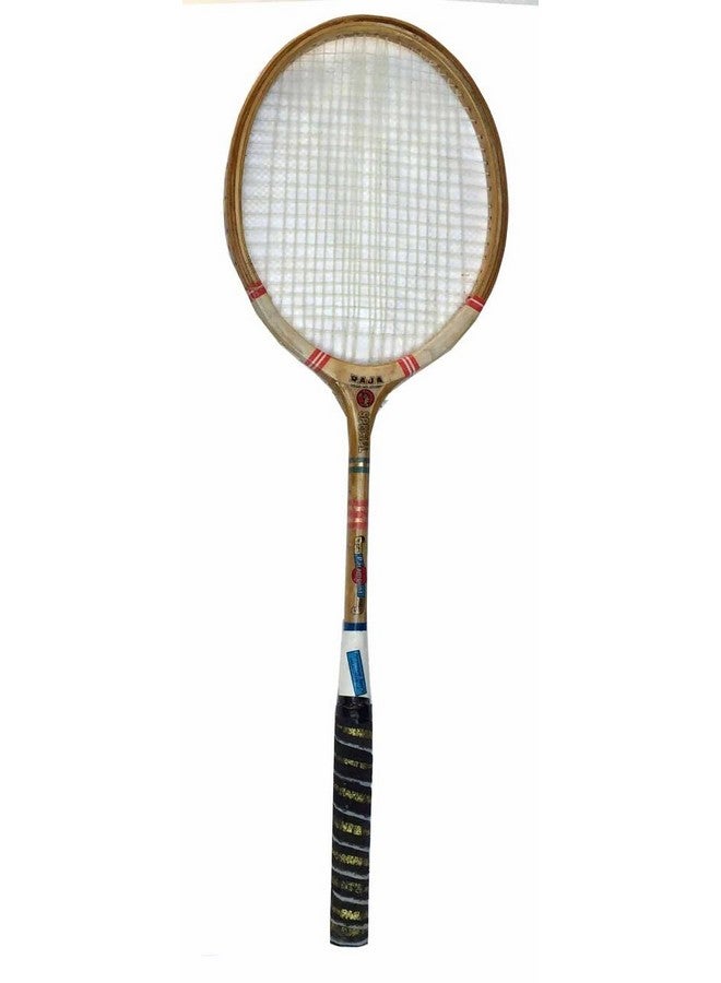 Ball Badminton Wooden Racket Raja Special