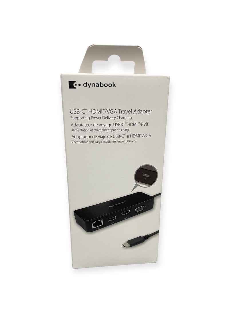 dynabook - محول سفر Dynabook العالمي USB-C مع دعم الشحن باور ديليفري - Image 1