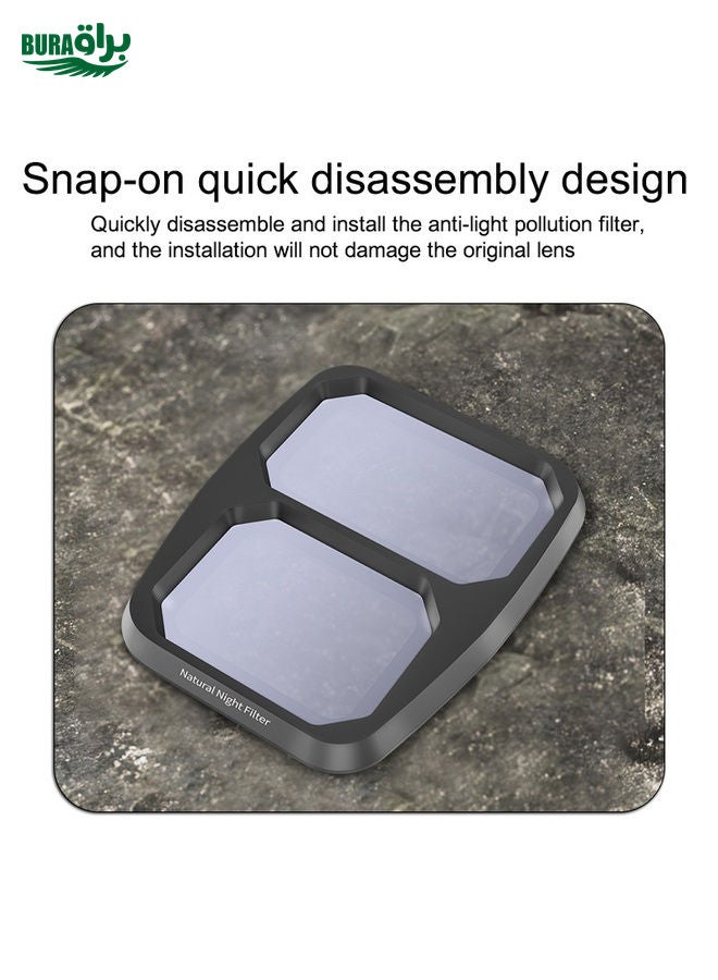 BURAQ For DJI Air 3 STARTRC Drone Lens Filter, Lens:NIGHT  - Image 4