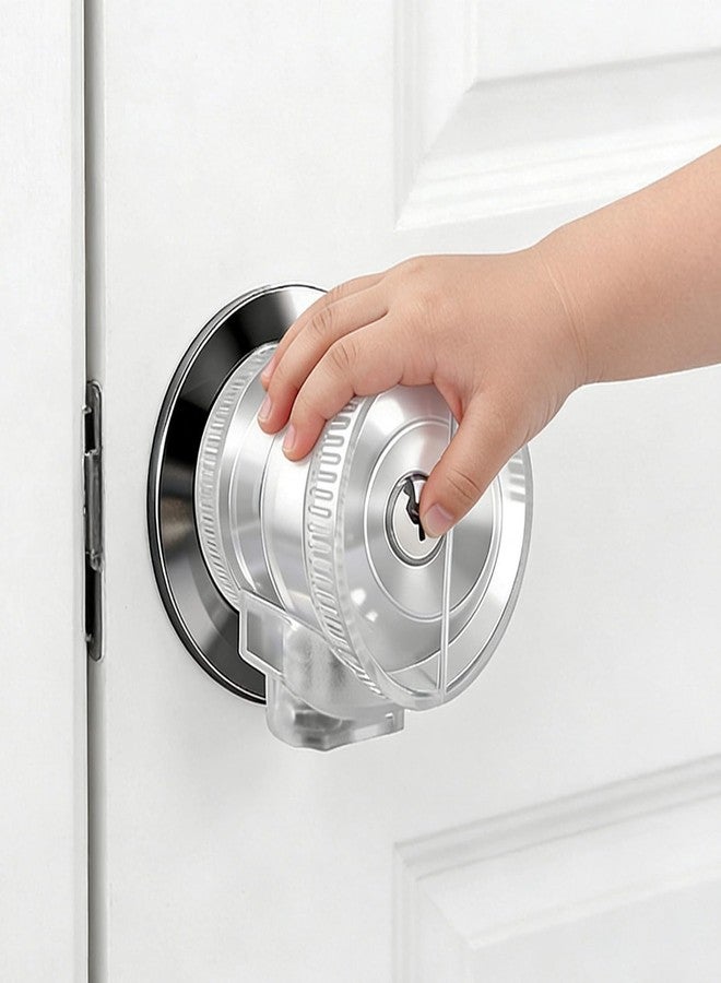 PILISPARK Door Knob Safety Self-locking Cover for Kids, 1 Pack,Prevent Childproof Opening,Easy Install&Use,Child Safety Guards & Locks for Standard Round Knobs - Image 1