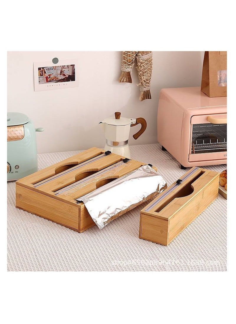 Generic Triple Foil Holder – A Chic Wooden Touch for Your Kitchen W  - Image 3