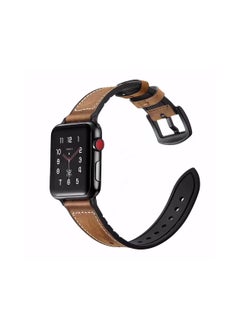 HEXABEX Apple Watch Leather band, Apple Watch Leather Strap for Apple Watch All Series Compatible with 42mm(Series 10)/41mm/40mm/38mm Brown  - Image 5