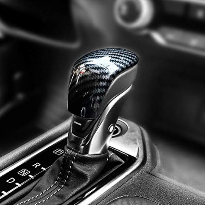 rayihni ZiWen Carbon Fiber Print Interior Trim Gear Shift Knob for Nissan Sentra Altima 2020 2021 2022 Carbon Fiber Print Gear Shift Knob - Image 1