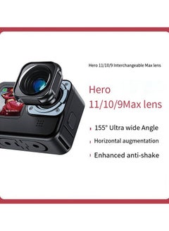 TELESIN TELESIN GoPro Hero 12/11/10/9 Max Lens Replacement Kit, Wide-Angle Lens Accessory for GoPro Max, Easy Tool-Free Installation, 5M Waterproof for Waterpark Adventures, Enhanced Stabilization, and Horizon Lock for 360° Shooting  - Image 1