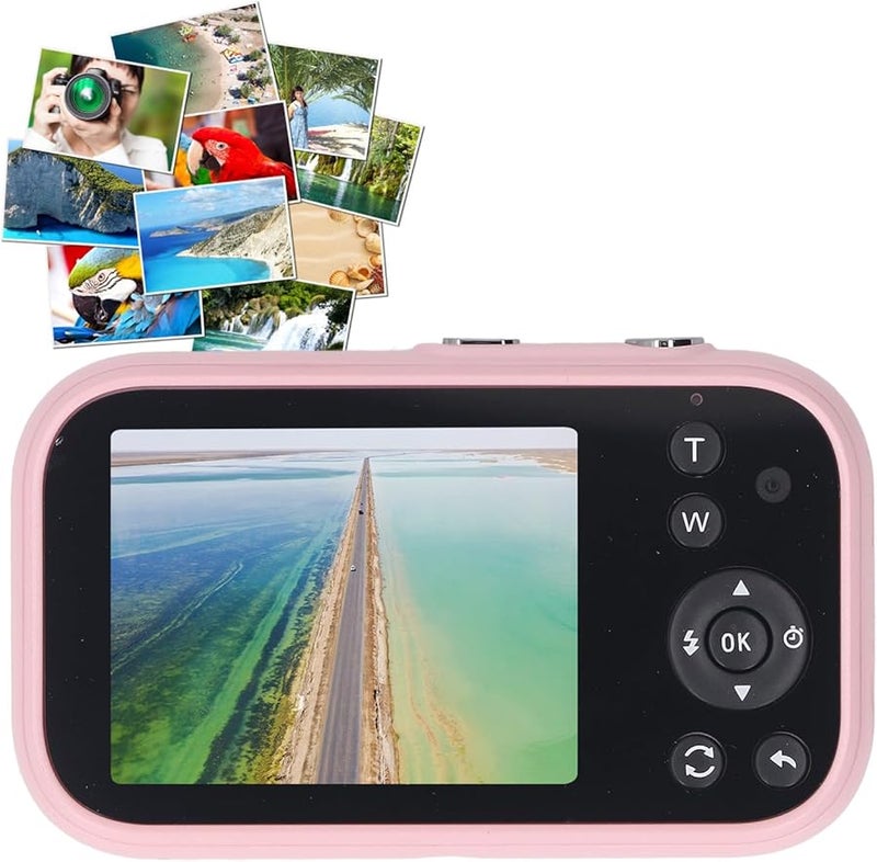 Pink Digital Camera 16X Zoom Vlogging Compact Travel Video Camera for Kids Teens - Image 4