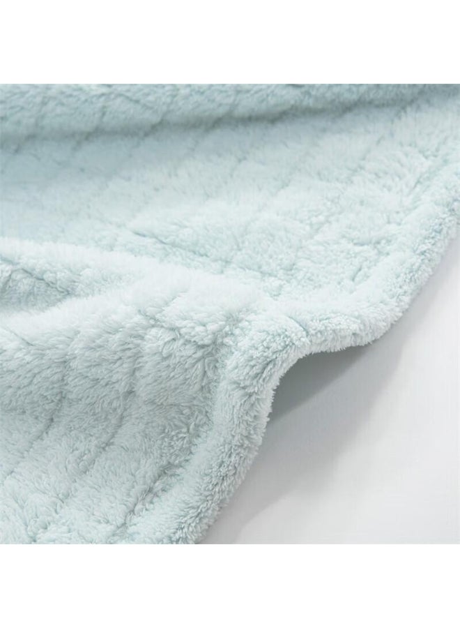 Mercury Home Textiles Small Check Towel Blanket - Image 2
