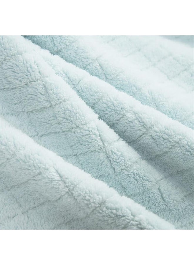 Mercury Home Textiles Small Check Towel Blanket - Image 3